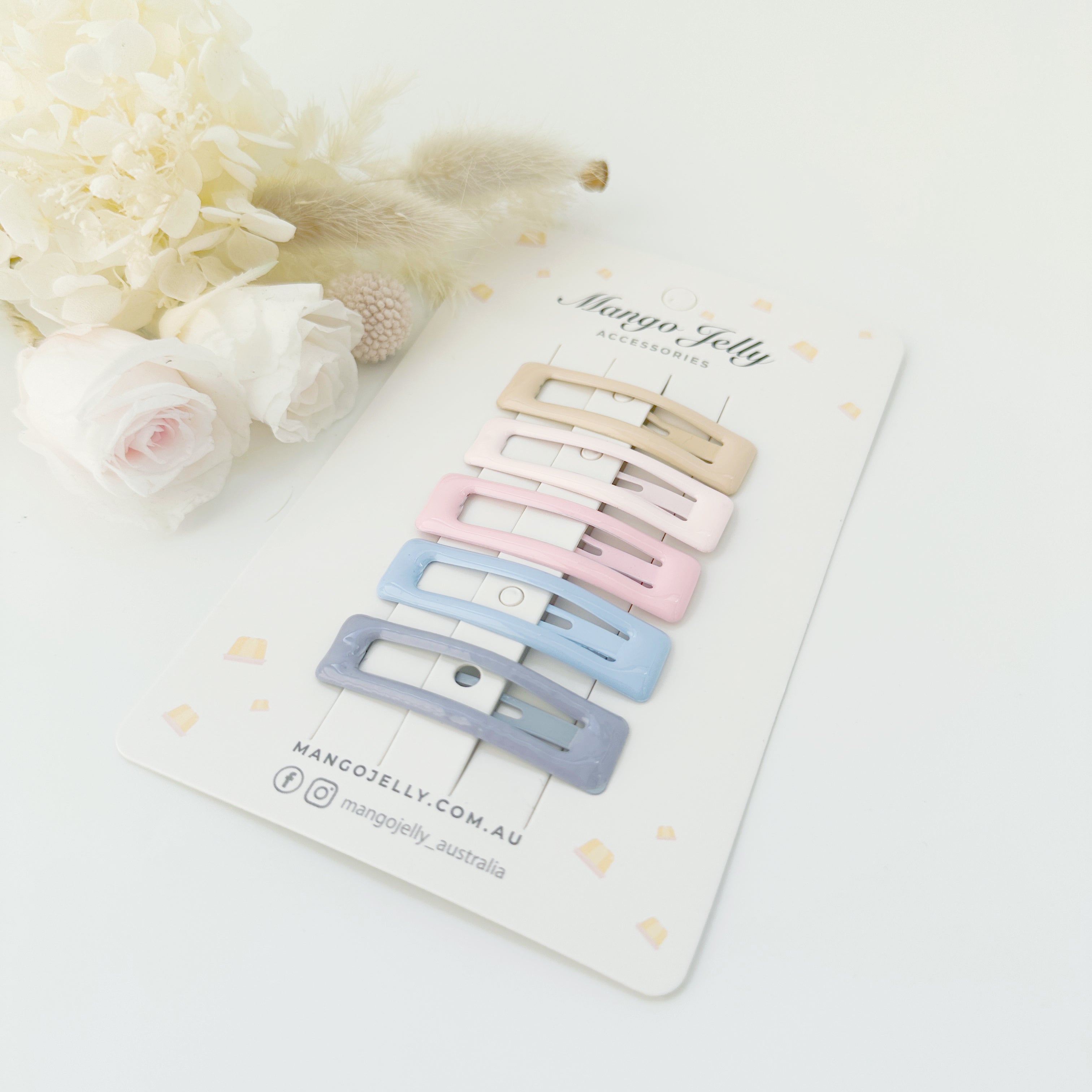 MANGO JELLY Butter Cream Hair Clips Collection - Ice cream Bar clips - One Pack