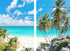 Sea View 3D Printing Blockout Curtains 2x128x160cm PINCH PLEAT Fabric Seascape