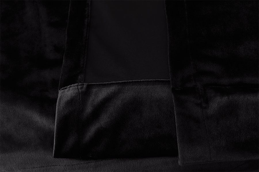 Large Thick Velvet Blockout Curtains 580x 270cm PINCH PLEAT 2 panel+Hooks Black
