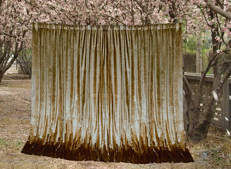 Large Thick Velvet Curtains Warp Knitted Velvet 550x270cm+30 Hooks Pinch Pleat