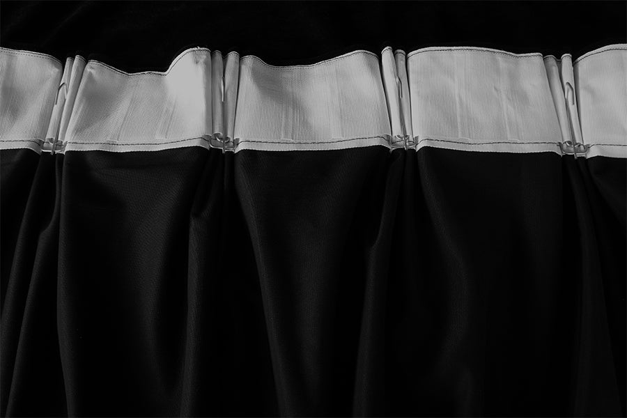 Large Thick Faux Mink Velvet Curtains Blockout 550x 230cm+Hook Pinch Pleat Black