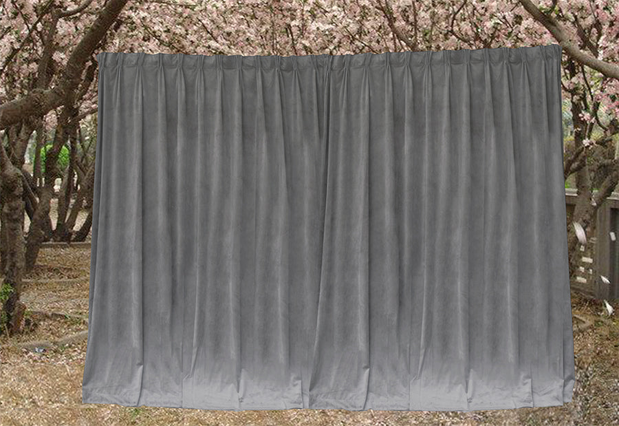 Large Thick Velvet Blockout Curtains 550x 230cm PINCH PLEAT 2 panel+Hooks Grey