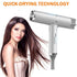 Hair Dryer 1100W Ionic Blow Dryer Infrared Heat Blue Light 3 Speed Lightweight