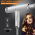Hair Dryer 1100W Ionic Blow Dryer Infrared Heat Blue Light 3 Speed Lightweight