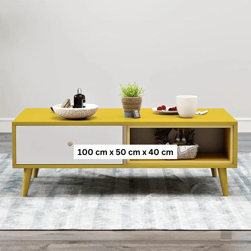 NNECN Modern TV Stand Side table & Coffee Table package for Living Room