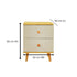 NNECN 5 Layer White Drawer Chest Storage with Bedside Table