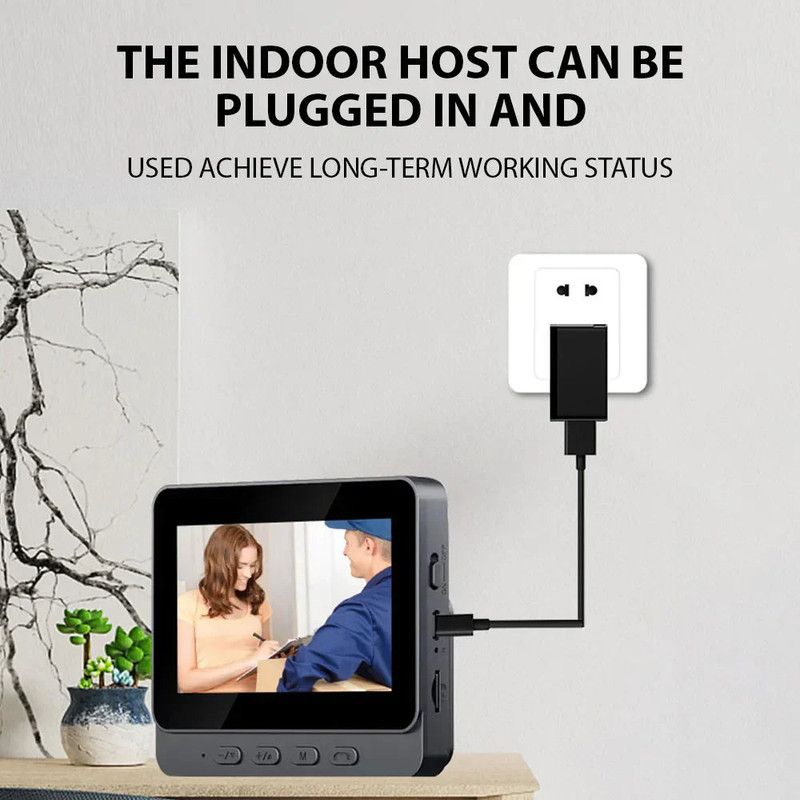 Wireless Visual Intercom Doorbell With Hd Screen