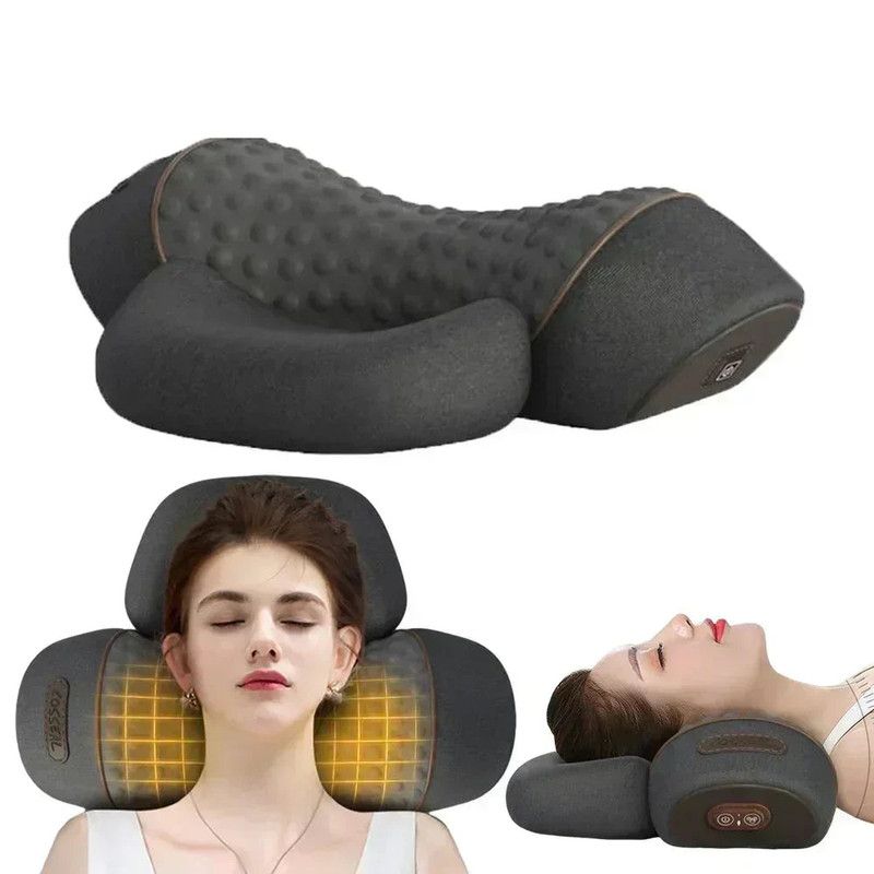 Electric Cervical Massage Pillow with Heat and 3 Vibration Massage Modes