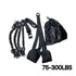 Pull-Up Assistance Bands Set 300LB Resistance, Black, Steel Buckle Fitted