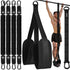 Pull-Up Assistance Bands Set 300LB Resistance, Black, Steel Buckle Fitted