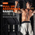 Pull-Up Assistance Bands Set 300LB Resistance, Black, Steel Buckle Fitted
