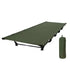 Portable Camping Cot Compact Folding Bed, Green, Aluminum Alloy, 150kg Cap