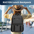Waterproof Insulated Cooler Backpack in Black, Laptop Compartment, 15.6in