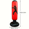 1Pc Inflatable Fitness Boxing Bag Stand - Durable Martial Arts Training Aid(Red)
