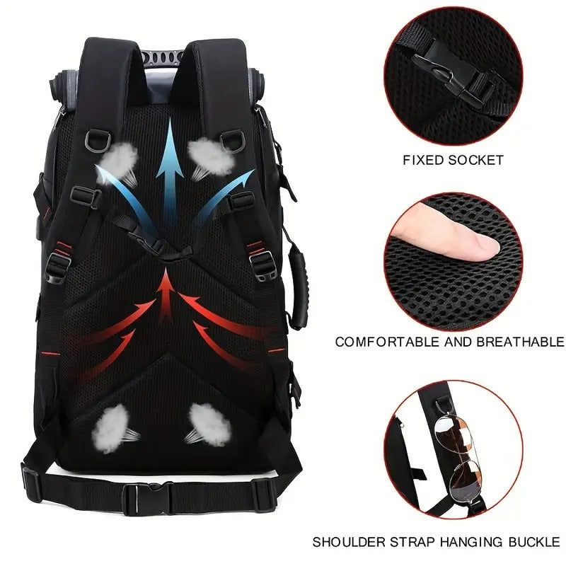 50L Hiking Backpack with Shoe Compartment