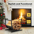 U-Shaped Metal Firewood Rack Stand