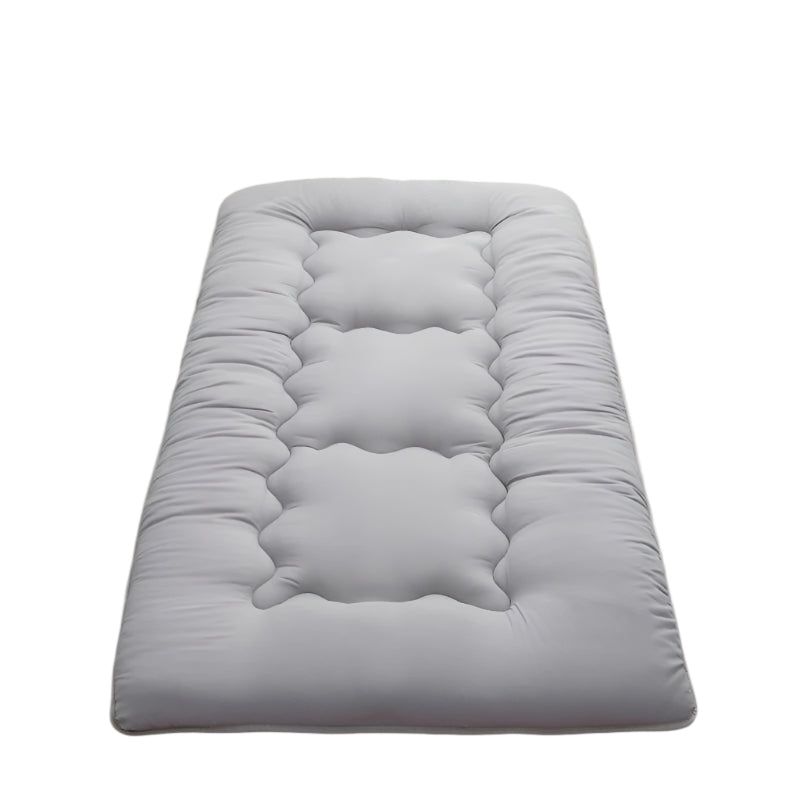 Foldable Tatami Floor Futon Mattress Pad in Grey, 100 x 200cm, Quilted