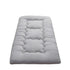 Foldable Tatami Floor Futon Mattress Pad in Grey, 100 x 200cm, Quilted