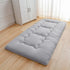 Foldable Tatami Floor Futon Mattress Pad in Grey, 100 x 200cm, Quilted