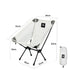 2pcs Outdoor Moon Chairs White