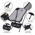 2-Piece Outdoor Folding Moon Chair Set in Black Mesh, 60 x 47cm Seat Now