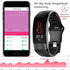 Fitness Bracelet Heart Blood Body Monitoring Black