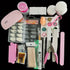 Ultimate Professional Acrylic Nail Kit with Tips, Powders, Brushes Set