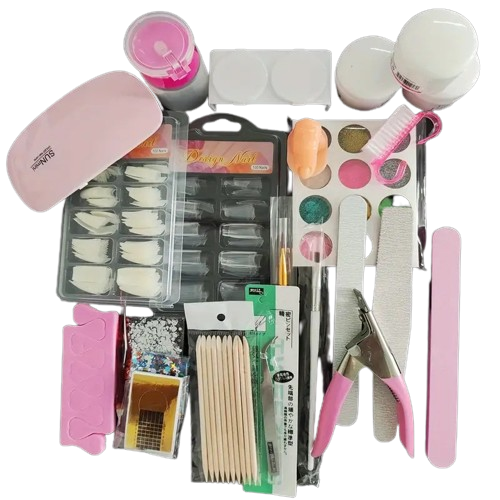Ultimate Professional Acrylic Nail Kit with Tips, Powders, Brushes Set