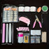 Ultimate Professional Acrylic Nail Kit with Tips, Powders, Brushes Set
