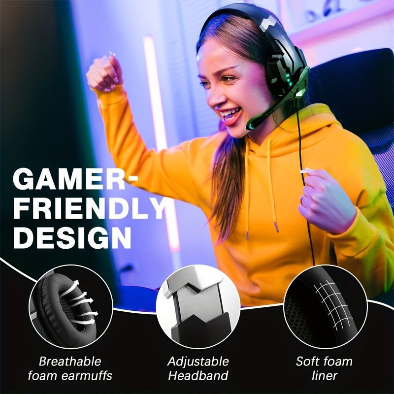 PS5 Wired Gaming Headset with 40mm Surround Sound, Rotatable Mic Fitted