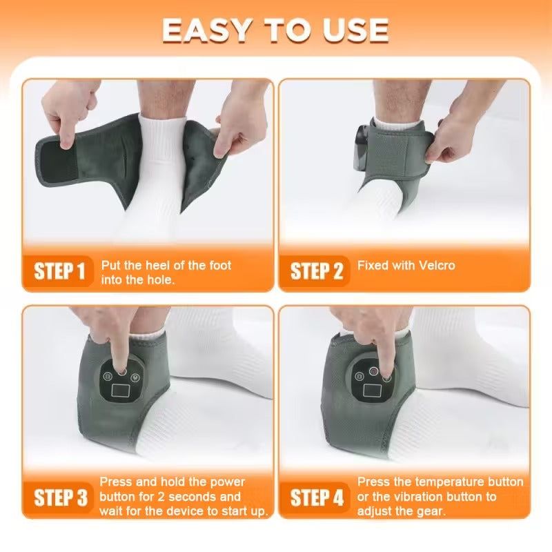 Ankle Heating Massager with Vibration & Heat