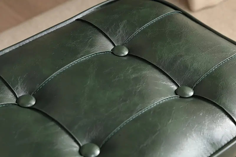 NNETM Super Soft Faux Leather Upholstered Seat - Green Black