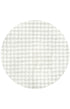 Bubble Washable Rug - White 100X100Cm