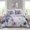 Romantic Wildflower Soft Cozy 3 Pc Bedspread & Pillow Cover Set
