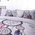 Queen Duvet Cover Set White Dream Catcher Print Quilt Cover with Pillowcases