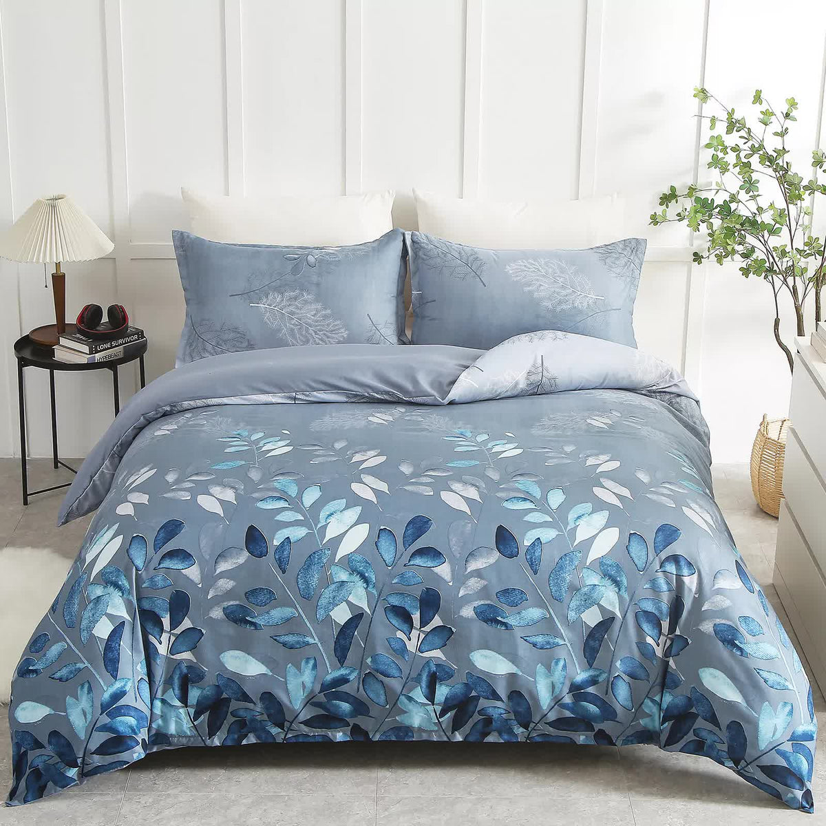 Timeless Plaid Duvet Cover Set, Lightweight Polyester, King Size, Reversible