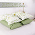 Vintage Delicate green bloom 3 Pc Comforter & Pillow Cover Set