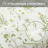 Vintage Delicate green bloom 3 Pc Comforter & Pillow Cover Set