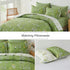 Vintage Delicate green bloom 3 Pc Comforter & Pillow Cover Set