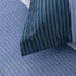 Navy Blue Comforter Set, King Size, Striped 3-Piece Bedding Collection