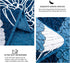 Frosted Magnolia Chic blue 3 Pc Comforter & Pillow Cover Set KING