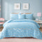 King Size Comforter Set 3-Piece Metallic Print Chic Microfiber Bedding & Shams