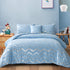 King Size Comforter Set 3-Piece Metallic Print Chic Microfiber Bedding & Shams