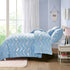 King Size Comforter Set 3-Piece Metallic Print Chic Microfiber Bedding & Shams