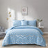 King Size Comforter Set 3-Piece Metallic Print Chic Microfiber Bedding & Shams