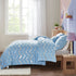 King Size Comforter Set 3-Piece Metallic Print Chic Microfiber Bedding & Shams