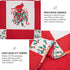 Elegant Red, greem & White Christmas Queen Bedspread Set