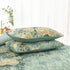 Meadow Butterfly Green Quilted Bedspread Set with Floral Details and Pillowcases