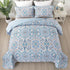 Tasteful Quilted Bedspread and Pillowcases Set: Subtle Sophistication for Your Space - Queen size