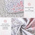 Mosaic Quilted coverlet and pillowcovers set: Unique Patchwork Design - Queen size